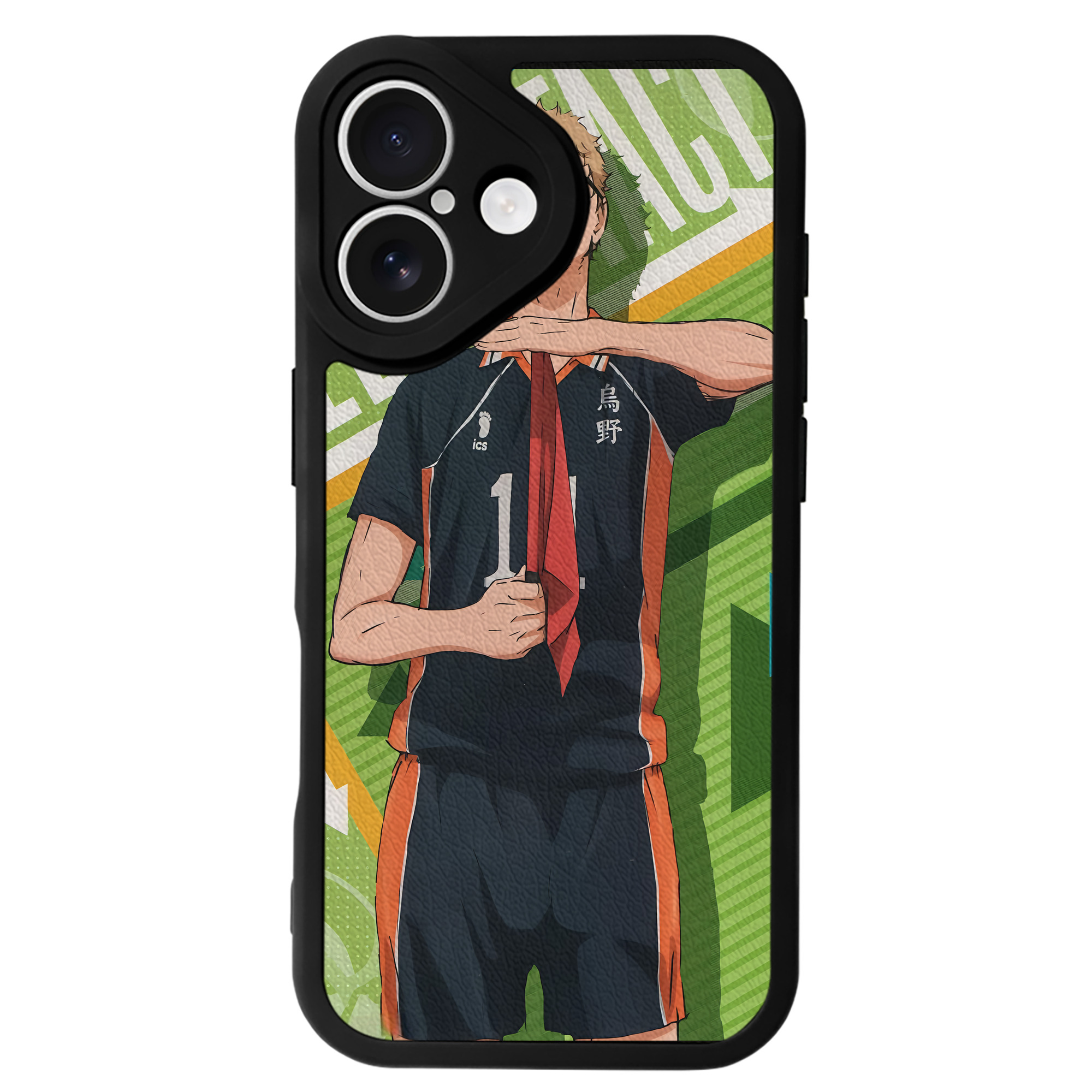 （画像用） ハイキュー!! Haikyu!! 【iPhone 16シリーズ対応】シリコンスマホケース（レザー調） 材質：シリコン